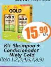 Supermercados Archer Kit shampoo + condicionador niely gold oferta