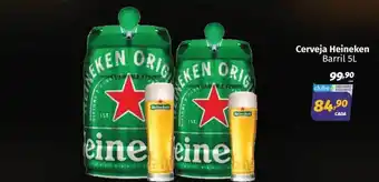 Supermercados Cidade Canção Cerveja heineken barril 5l oferta
