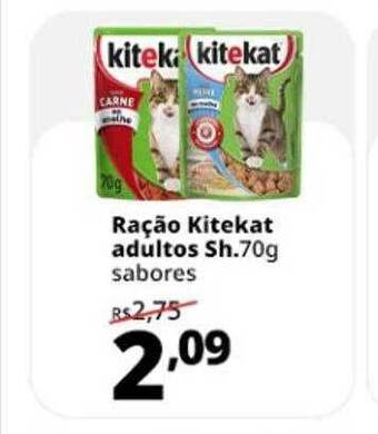 Ração kitekat adultos sh.