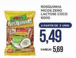 Rosquinha micos zero lactose coco