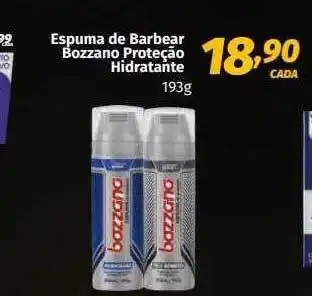 Supermercados Cidade Canção Espuma de barbear bozzano proteção hidratante oferta