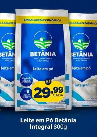 Super Show Leite em pó betânia integral oferta