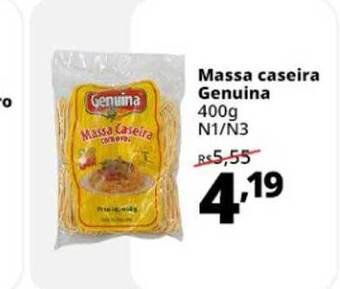 Massa caseira genuina