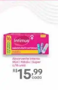 Tchê Farmácias Absorvente interno mini médio super oferta