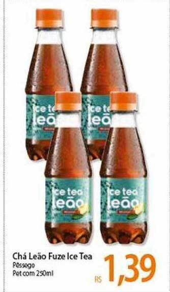Atacadão Chá leão fuze ice tea oferta