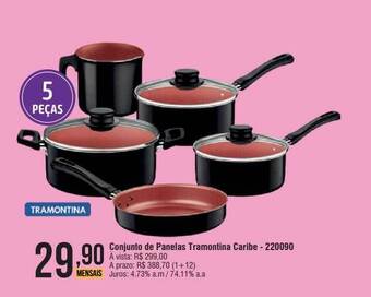 Berlanda Conjunto de panelas tramontina caribe oferta
