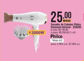 Berlanda Secador de cabelos philco diamond infrared oferta