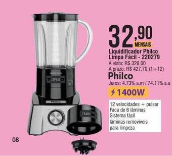 Berlanda Liquidificador philco limpa facil oferta