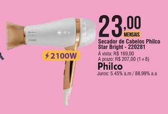 Berlanda Secador de cabelos philco star bright oferta