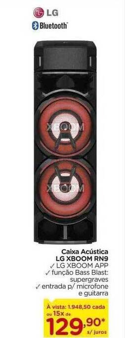 Carrefour Caixa acústica lg xboom rn9 oferta