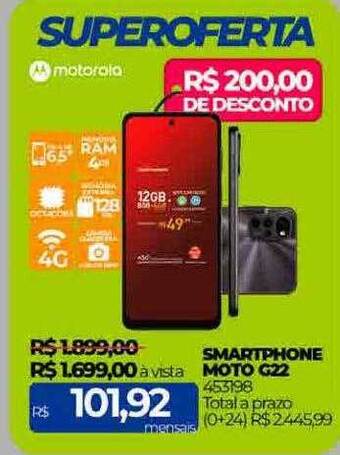 Smartphone moto g22