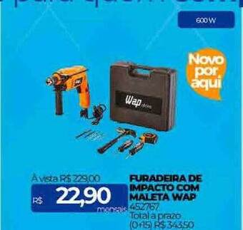 Lojas Certel Furadeira de impacto com maleta wap oferta