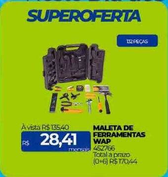 Lojas Certel Maleta de ferramentas wap oferta