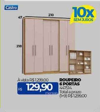 Lojas Certel Roupeiro 6 portas oferta
