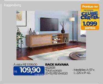 Lojas Certel Rack havana kappesberg oferta
