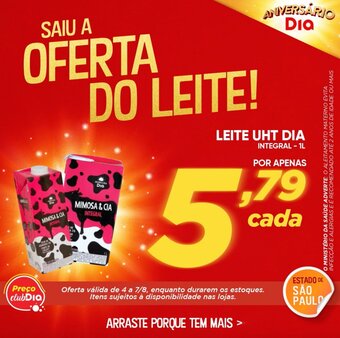 Dia Leite UHT Dia Integral 1L oferta
