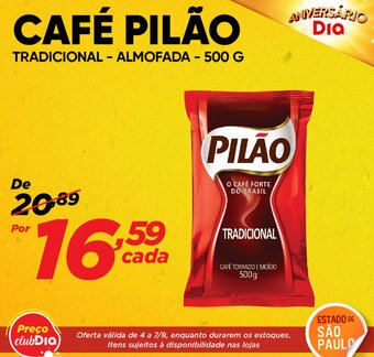 Dia Cafe Pilao 500g oferta