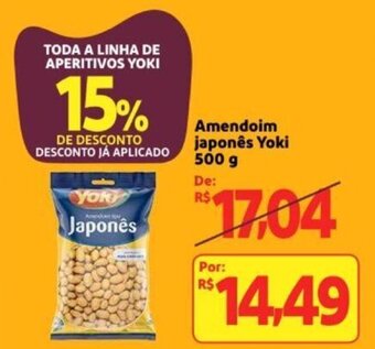 Extra Supermercado Amendoim Japones Yoki 500g oferta