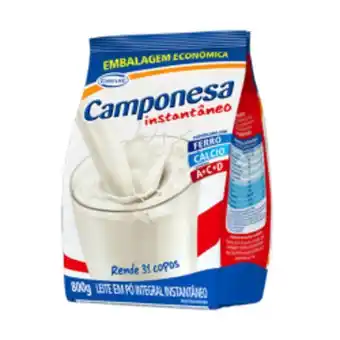 Leite em pó camponesa integral instantâneo 800g