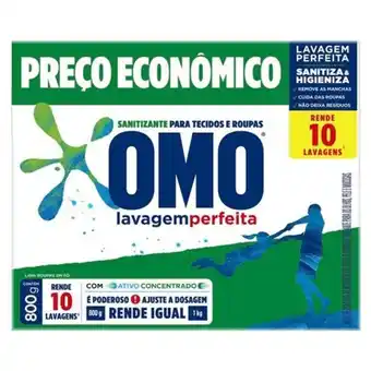 Supermercado Taquaral Lava roupas pó omo 800g sanitizante un oferta