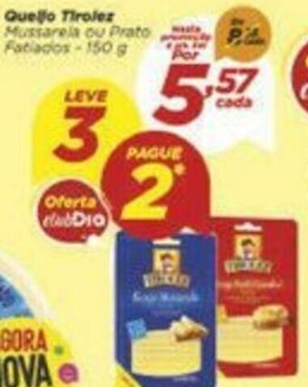 Dia Queijo Tirolez 150g oferta