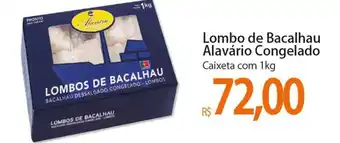 Atacadão Lombo de Bacalhau Alavario Congelado 1kg oferta