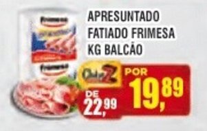 Apresuntado Fatiado Frimesa 1kg Balcao