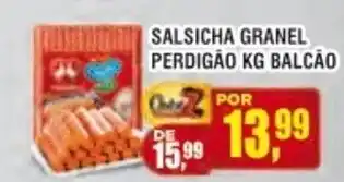 Zebu Carnes Supermercados Salsicha granel Perdigao 1kg Balcao oferta