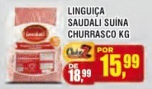 Linguica Saudali Suina Churrasco 1kg