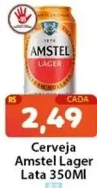 Cerveja Amstel Lager lata 350ml