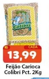 Feijao carioca Colibri pct 2kg