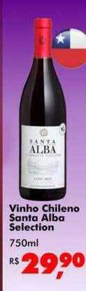Big Box Vinho chileno santa alba selection oferta