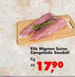 Big Box Filé mignon suíno congelado saudali kg oferta