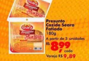 Big Box Presunto cozido seara fatiado oferta