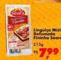 Big Box Linguiça mista defumada fininha seara oferta