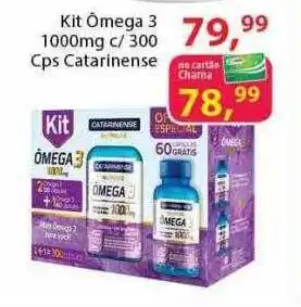 Kit ômega 3 1000mg c 300 cps catarinense
