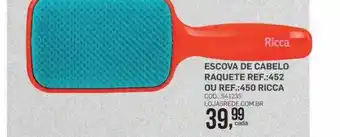 Lojas Rede Escova de cabelo raquete ricca oferta