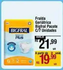 Fralda geriátrica bigfral