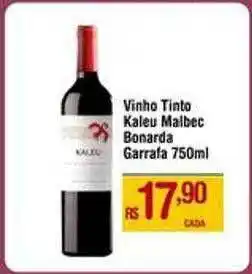 Max Atacadista Vinho tinto kaleu malbec bonarda oferta