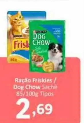 Ração friskies dog chow