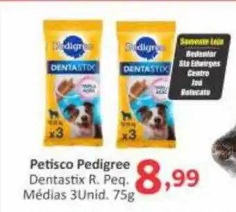 Petisco pedigree dentastix r. peq. médias
