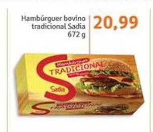 Sonda Hambúrguer bovino tradicional sadia oferta