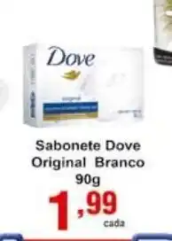 Rossi Supermercado Sabonete Dove Original Branco 90g oferta