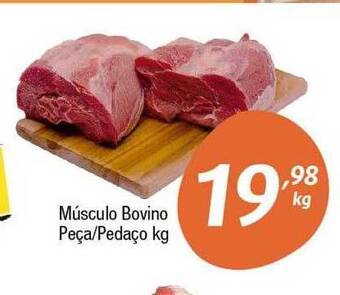 Supermercados Intercontinental Músculo bovino peça pedaço kg oferta