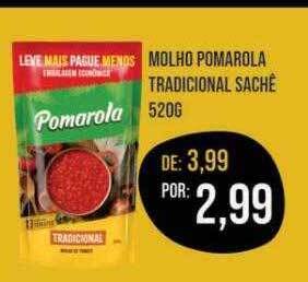 Supermercados Real Molho pomarola tradicional sache oferta
