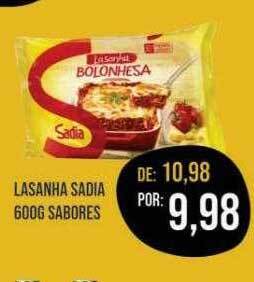 Supermercados Real Lasanha sadia oferta