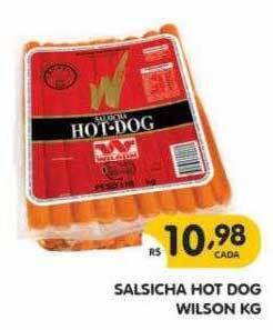 Supermercados Real Salsicha hot dog wilson kg oferta