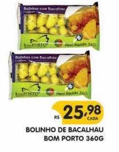 Supermercados Real Bolinho de bacalhau bom porto oferta