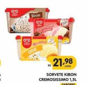 Supermercados Real Sorvete kibon cremosissimo oferta