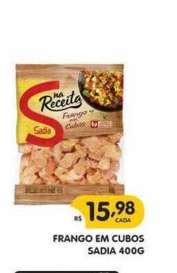 Supermercados Real Frango em cubos sadia oferta